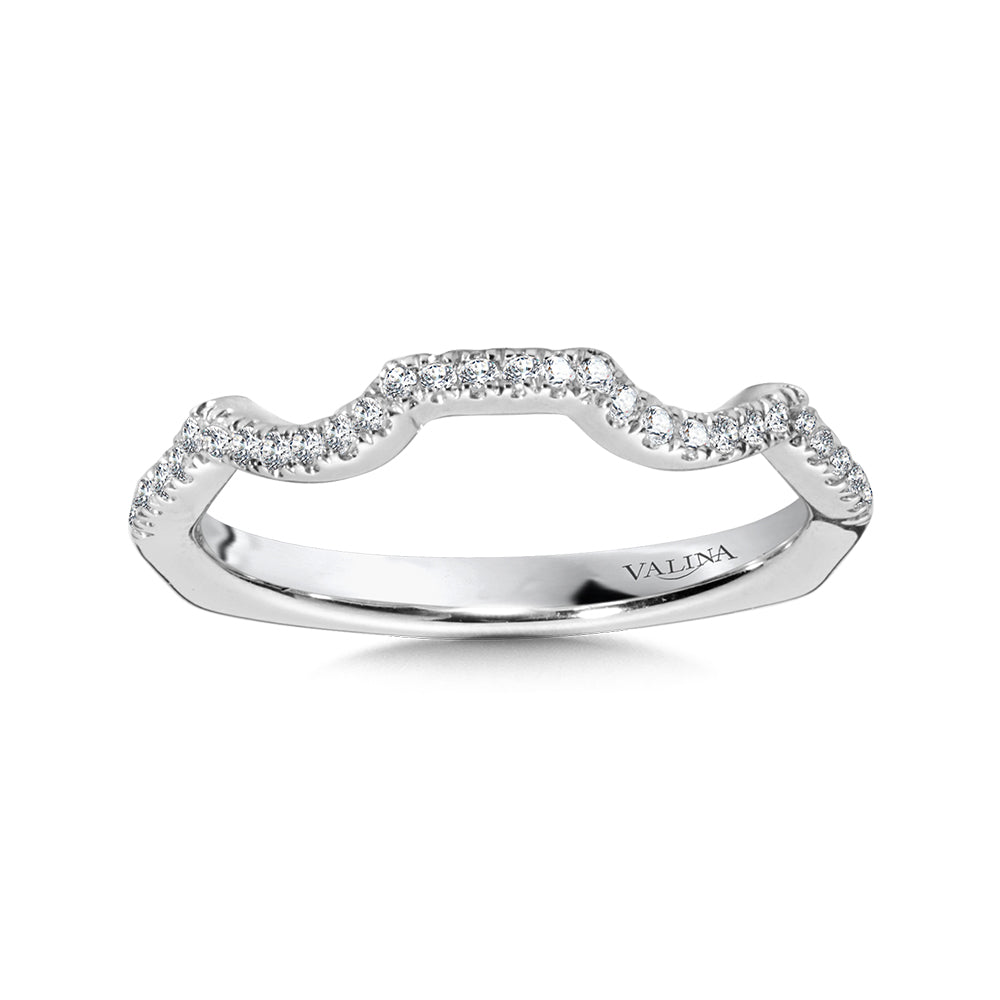 Arching Diamond Wedding Band — R1051BW
