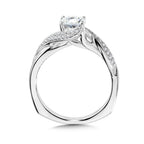 Spiral Pave Diamond Engagement Ring — R1054W