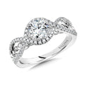 Spiral Diamond Engagement Ring — R1058W