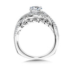 Spiral Diamond Engagement Ring — R1058W