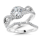 Spiral Diamond Engagement Ring — R1058W