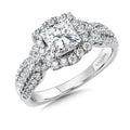 Princess-Cut Diamond Engagement Ring — R1060W