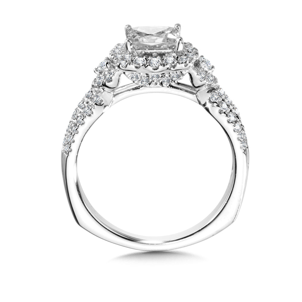 Princess-Cut Diamond Engagement Ring — R1060W
