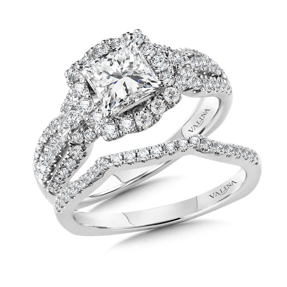 Princess-Cut Diamond Engagement Ring — R1060W