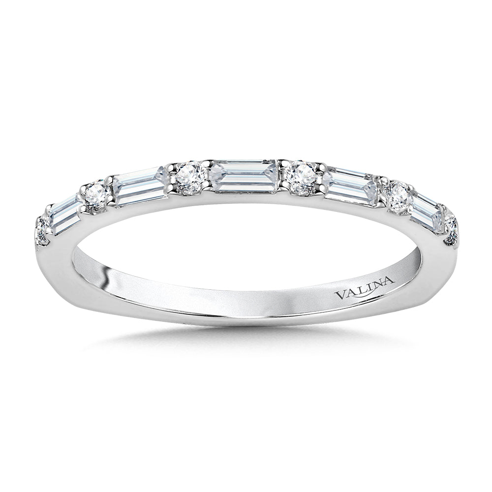Baguette-Cut Diamond Wedding Band — R1062BW