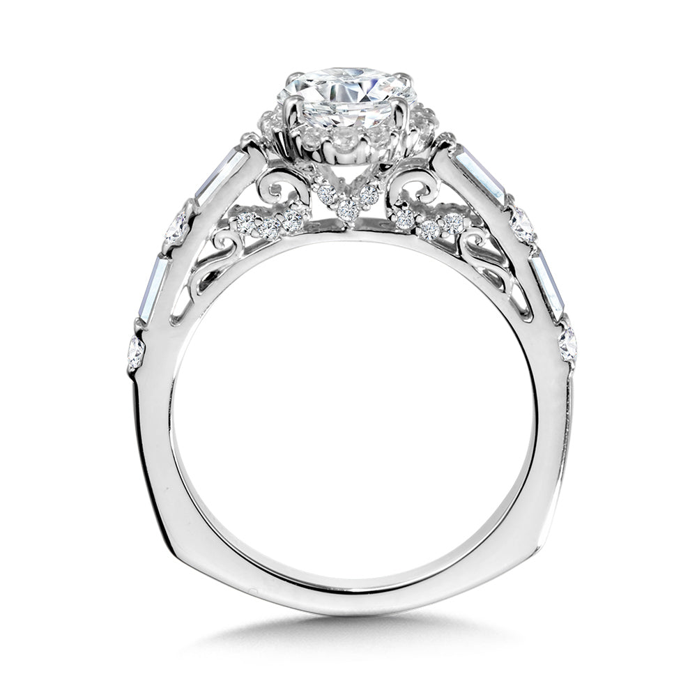 Halo Diamond Engagement Ring — R1062W