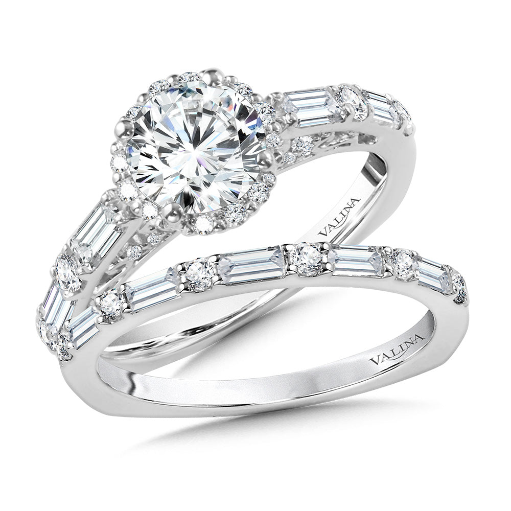 Halo Diamond Engagement Ring — R1062W