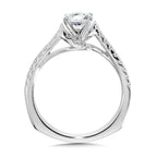 Spiral Diamond Engagement Ring — R1064W