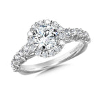 Halo Diamond Engagement Ring — R1066W
