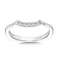Curved Milgrain Diamond Wedding Band — R1067BW