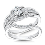 Vintage Six-Prong Milgrain Diamond Engagement Ring — R1067W