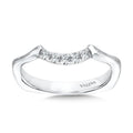 Curved Milgrain Diamond Wedding Band — R1068BW