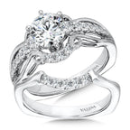 Vintage Six-Prong Milgrain Diamond Engagement Ring — R1068W