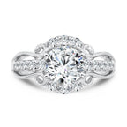 Vintage Six-Prong Milgrain Diamond Engagement Ring — R1069W