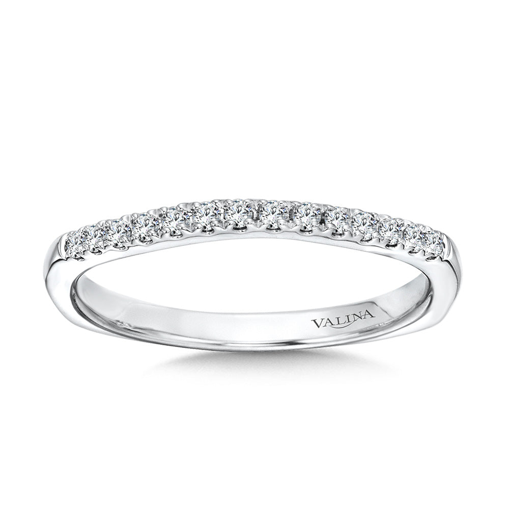 Straight Diamond Wedding Band — R1070BW