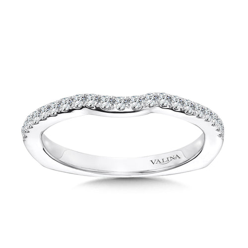 Curved Diamond Wedding Band — R1072BW