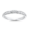 Vintage Chevron Diamond Wedding Band — R1073BW