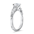 Vintage Chevron Diamond Engagement Ring — R1073W