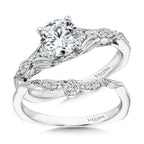 Vintage Tapered Diamond Engagement Ring — R1074W