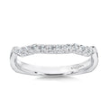 Curved Diamond Wedding Band — R1077BW