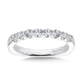 Unique Straight Diamond Wedding Band — R1079BW