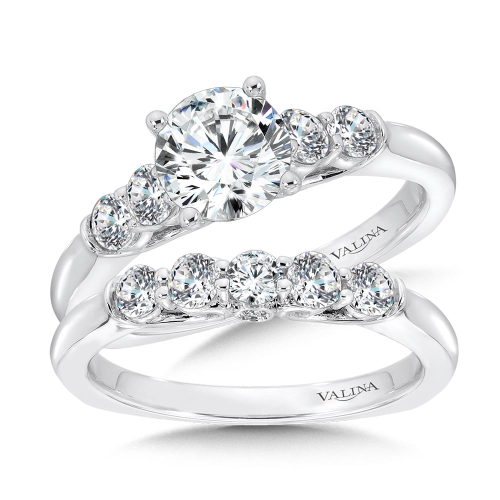 Five-Stone Straight Engagement Ring — R1086W