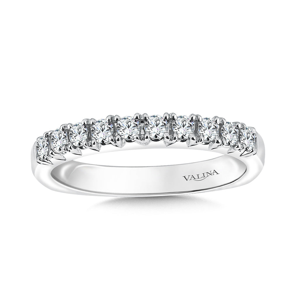 Straight Diamond Wedding Band — R1087BW