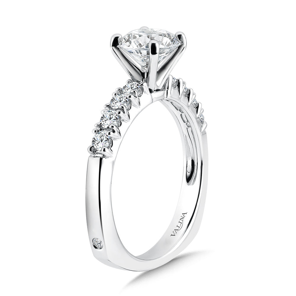 Five-Stone Straight Engagement Ring — R1087W