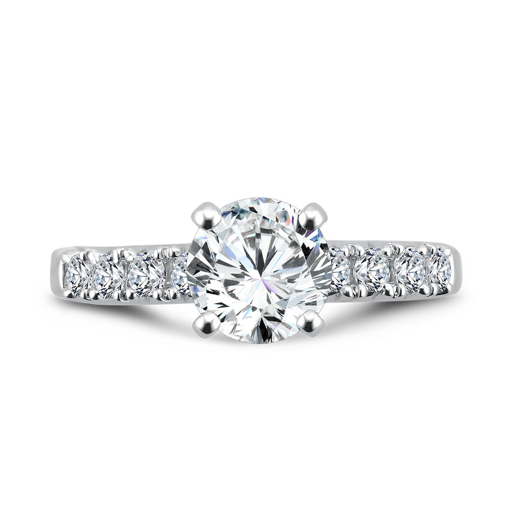 Five-Stone Straight Engagement Ring — R1087W