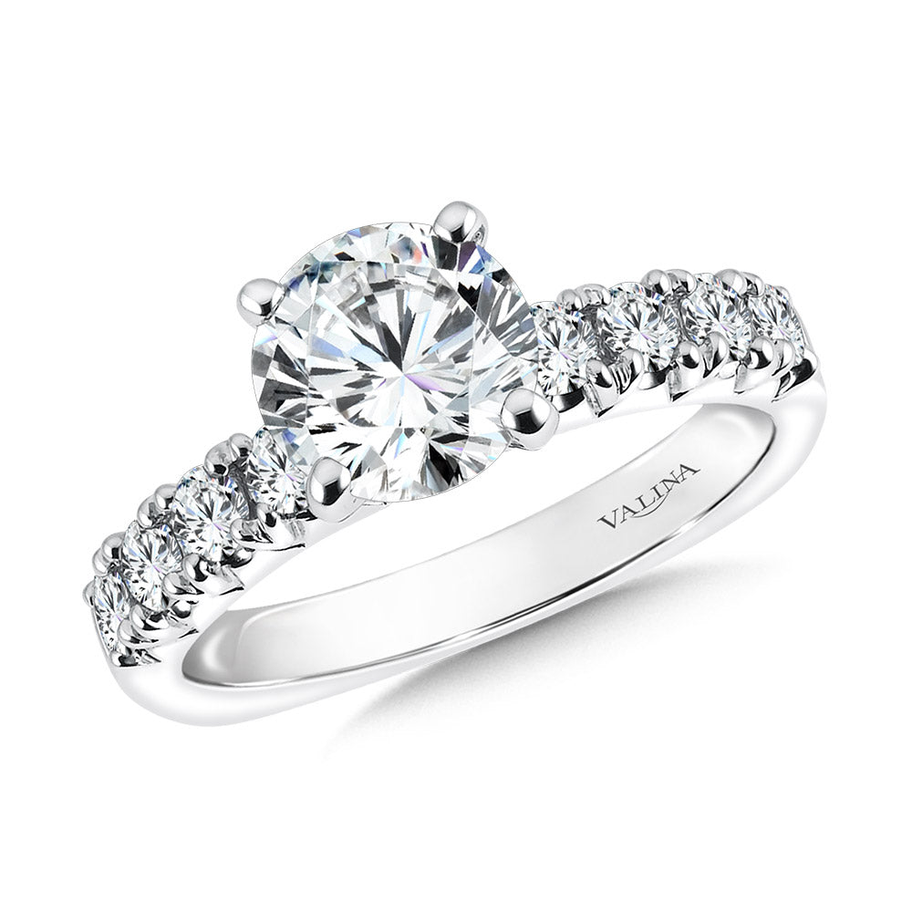 Five-Stone Straight Engagement Ring — R1088W