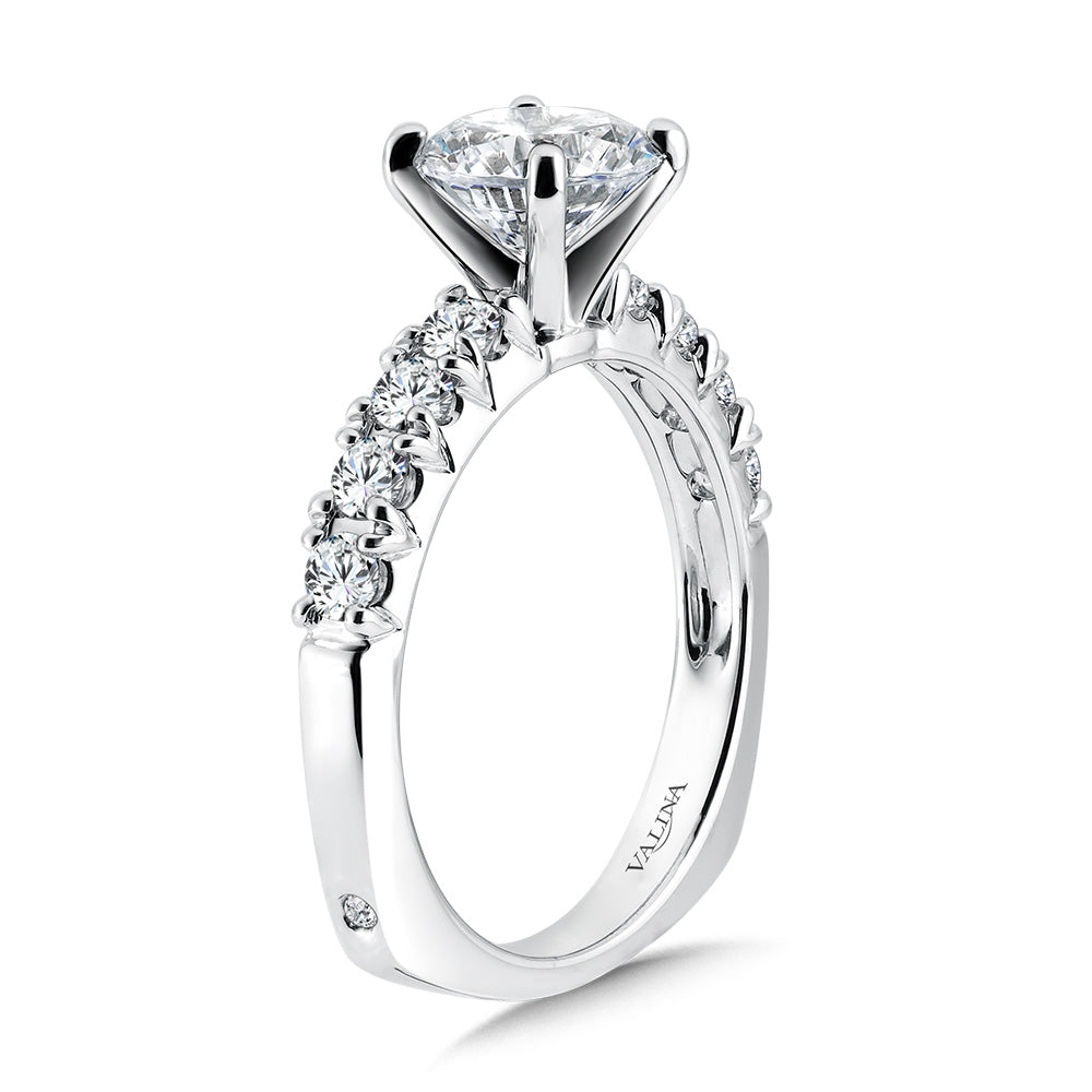 Five-Stone Straight Engagement Ring — R1088W