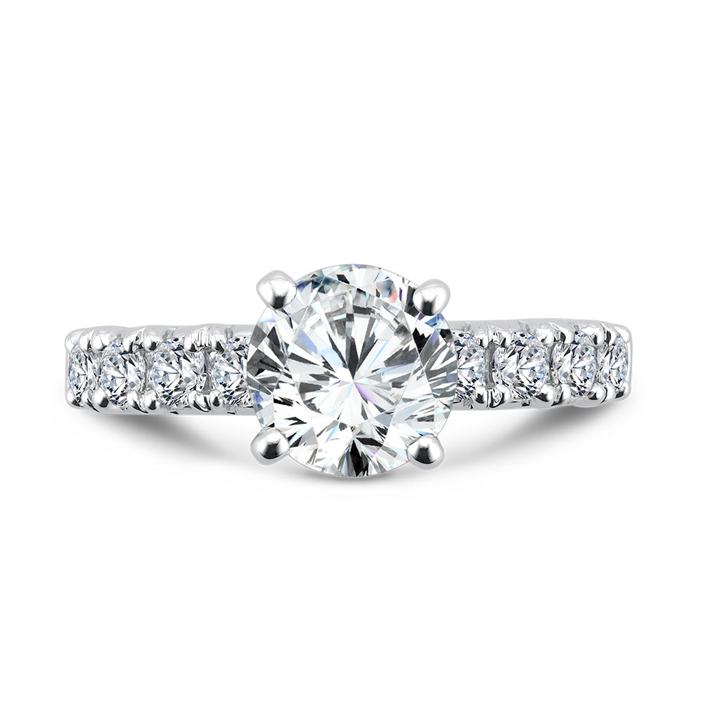 Five-Stone Straight Engagement Ring — R1088W
