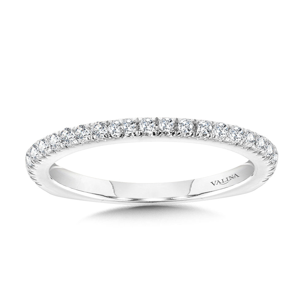 Straight Diamond Wedding Band — R1091BW