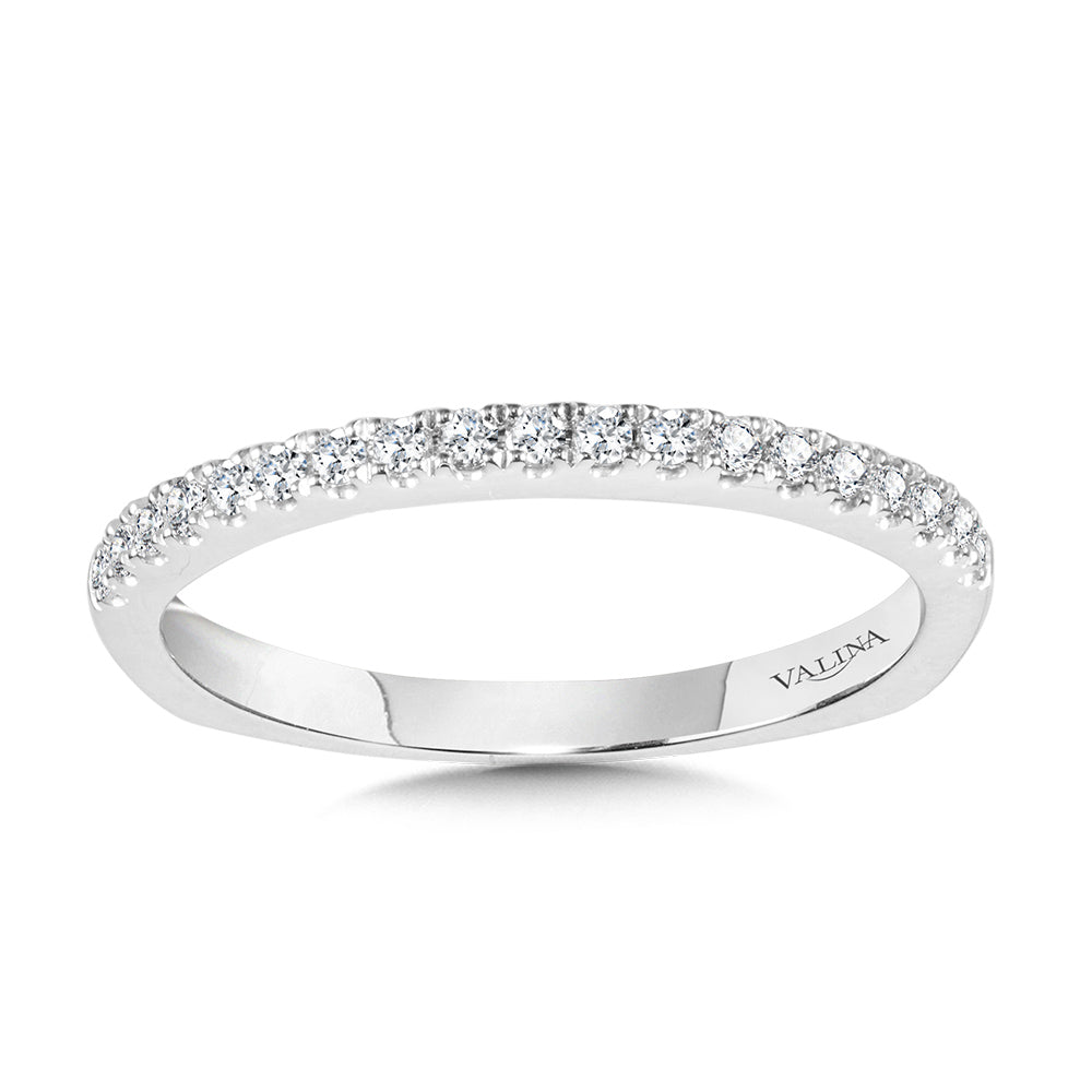 Straight Diamond Wedding Band — R1092BW