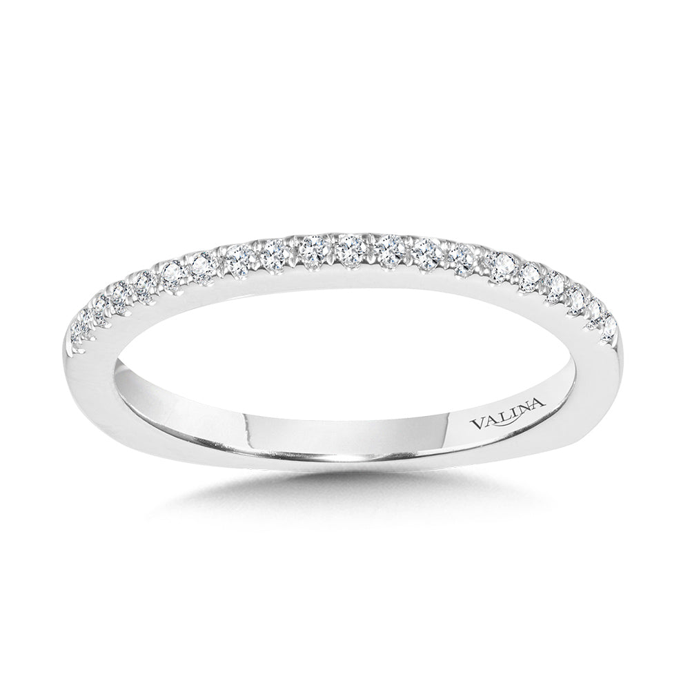 Straight Diamond Wedding Band — R1096BW