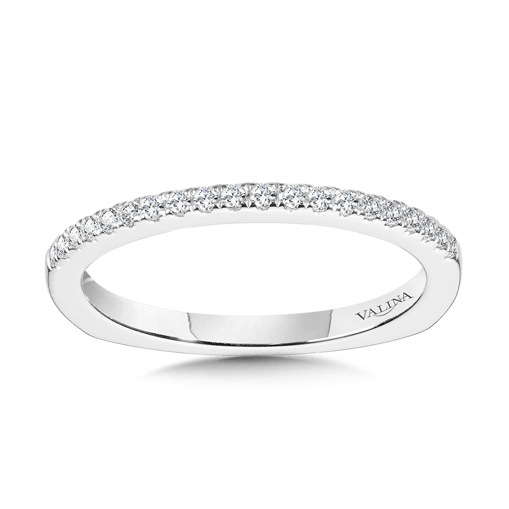 Straight Diamond Wedding Band — R1097BW