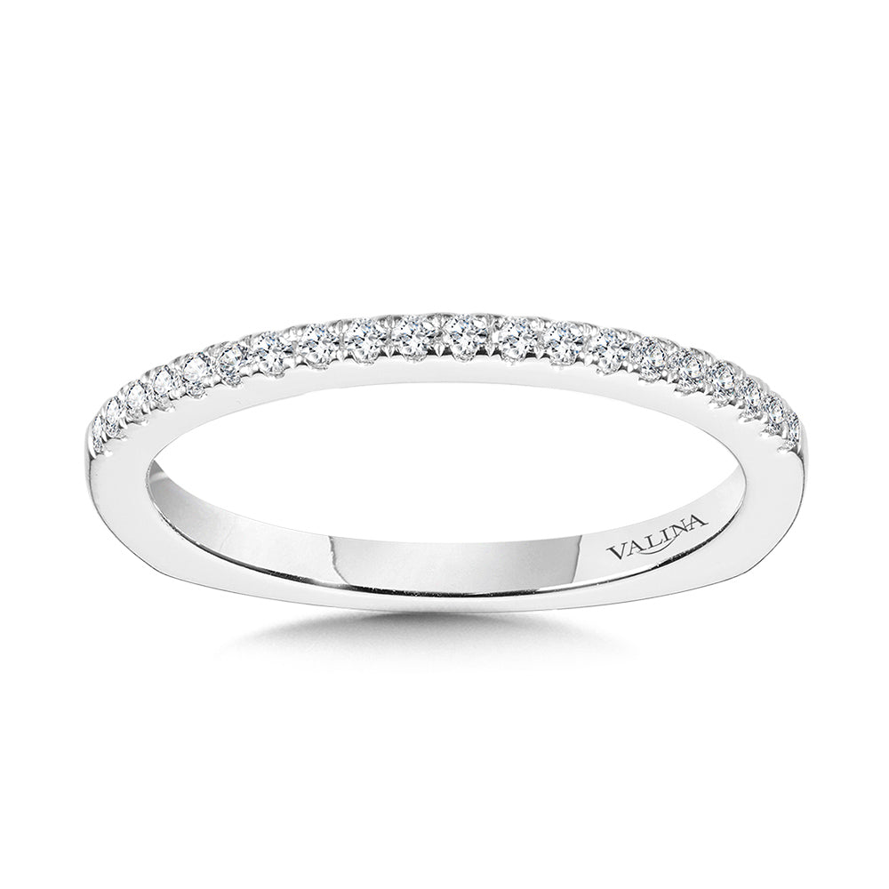 Straight Diamond Wedding Band — R1098BW