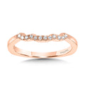 Curved Diamond Wedding Band — R1099BP