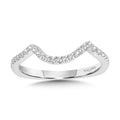 Curved Diamond Wedding Band — R1100BW