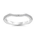 Curved Diamond Wedding Band — R1101BW