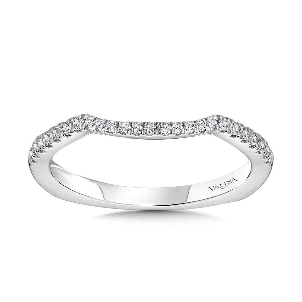 Curved Diamond Wedding Band — R1101BW