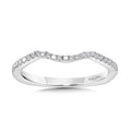 Curved Diamond Wedding Band — R1102BW