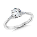 Tapered Diamond Engagement Ring — R1102W