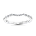 Curved Diamond Wedding Band — R1103BW