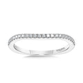 Curved Diamond Wedding Band — R1104BW