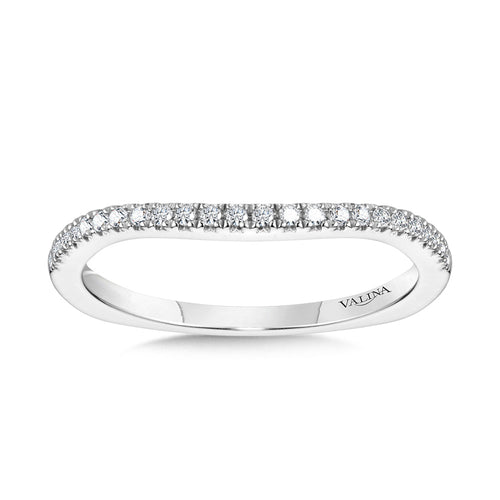 Curved Diamond Wedding Band — R1104BW