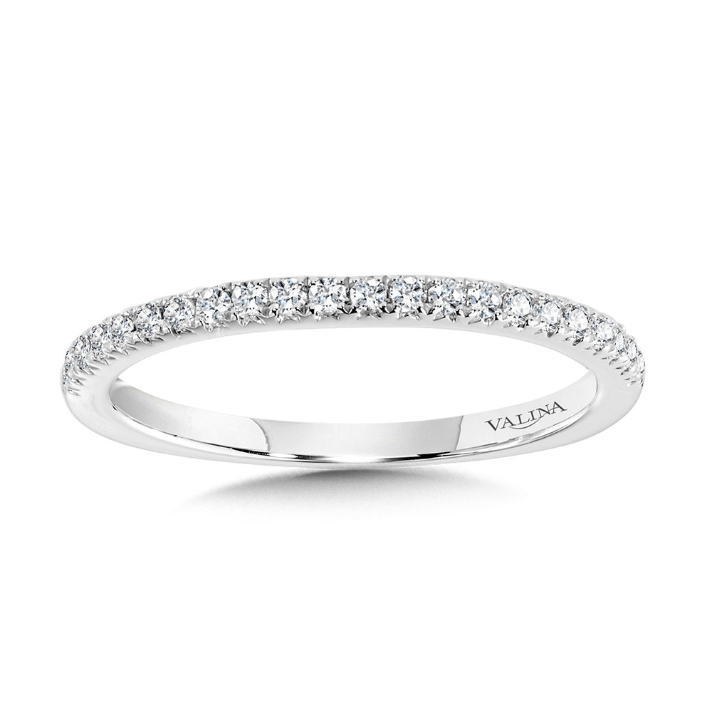 Straight Diamond Wedding Band — R1105BW