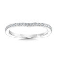 Curved Diamond Wedding Band — R1108BW