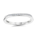 Channel & Prong Set Diamond Wedding Band — R1110BW