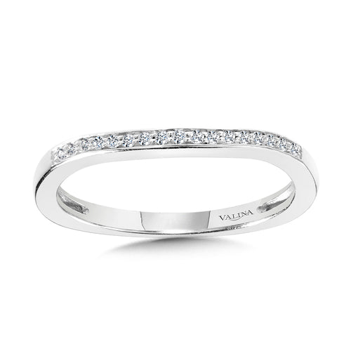 Channel & Prong Set Diamond Wedding Band — R1110BW